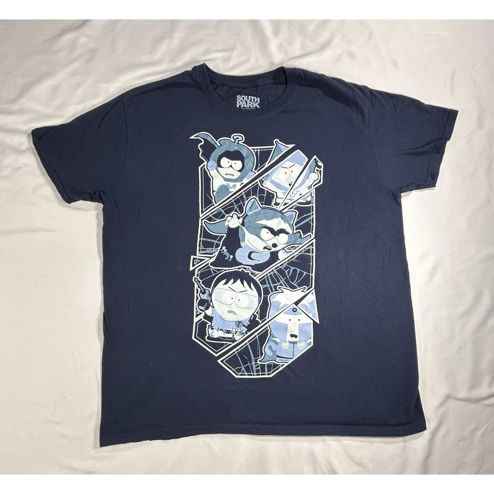 South Park Geek‎ Fuel Exclusive Men's XL Short Sleeve Navy Blue Shirt
